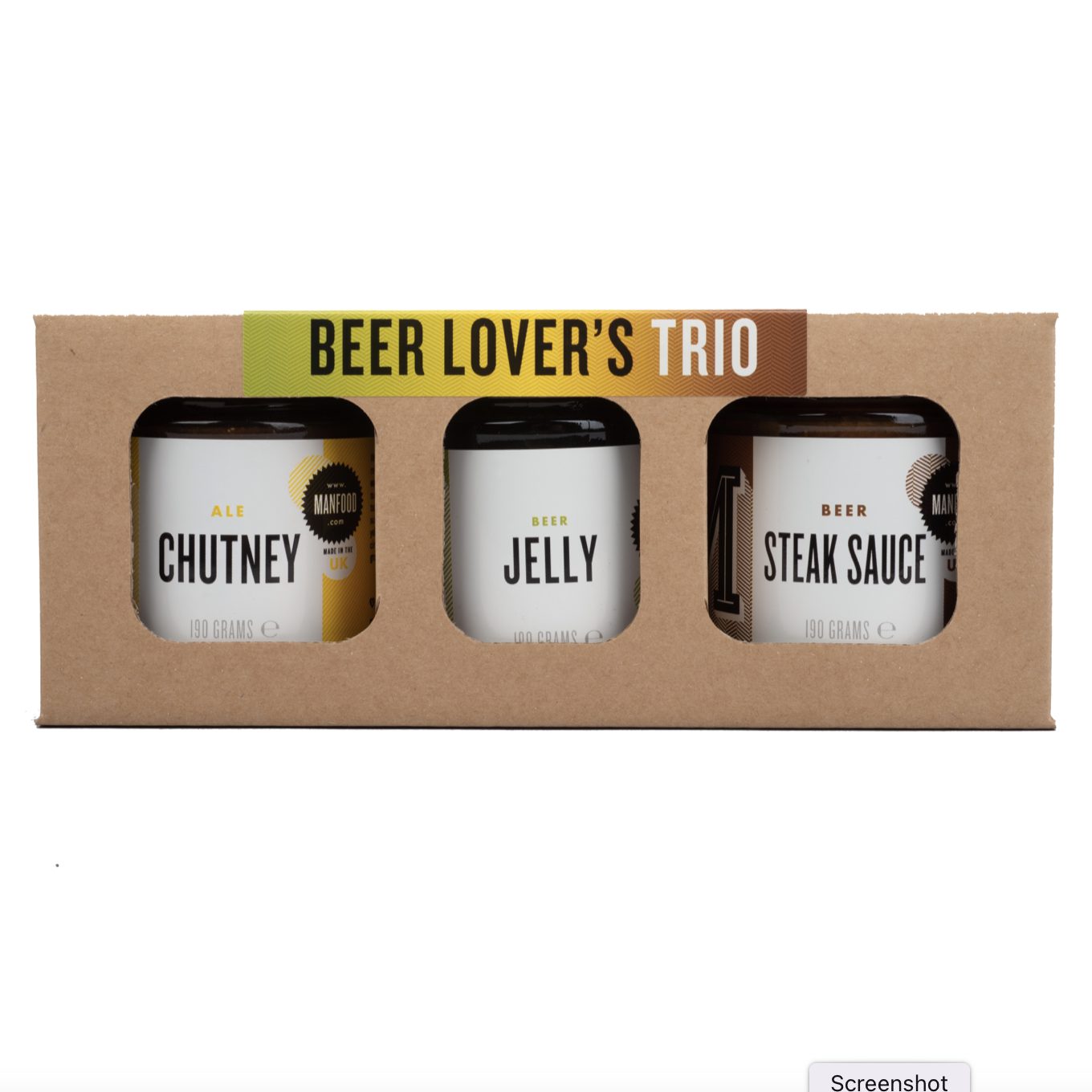 Beer Lover’s Trio - Manfood Cambs